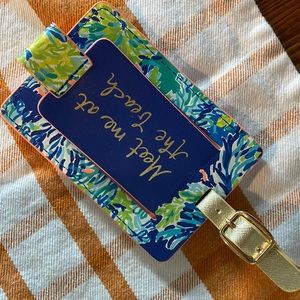 Lily Pulitzer luggage tag
